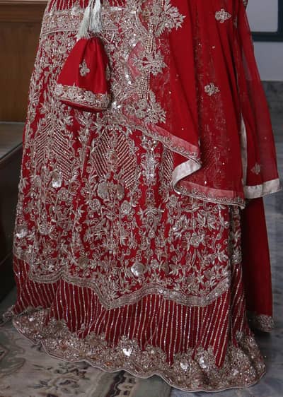 Bridal Dress / Barat Dress / Red Dress / Embroided Dress