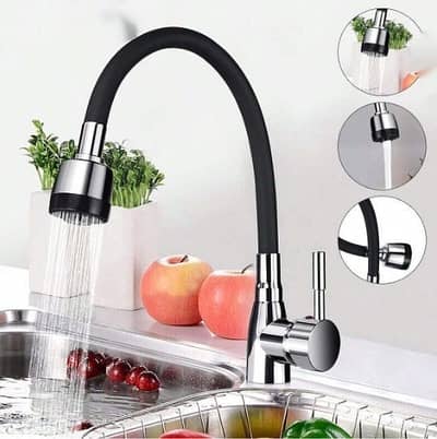 Flexible Turbo Flex Kitchen Faucet | 360° Rotatable Sink Tap Mover |