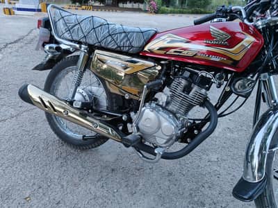 CG125 gold edition red