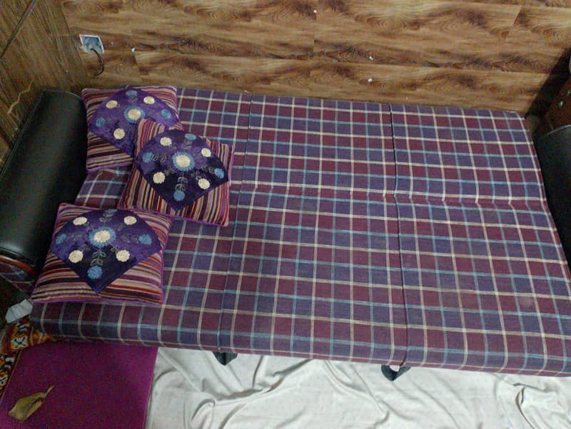 Sofa combed two pieces sofa convert in bed 2