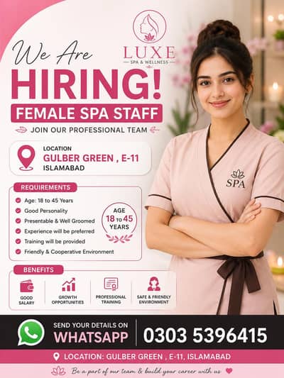 Need Female Staff