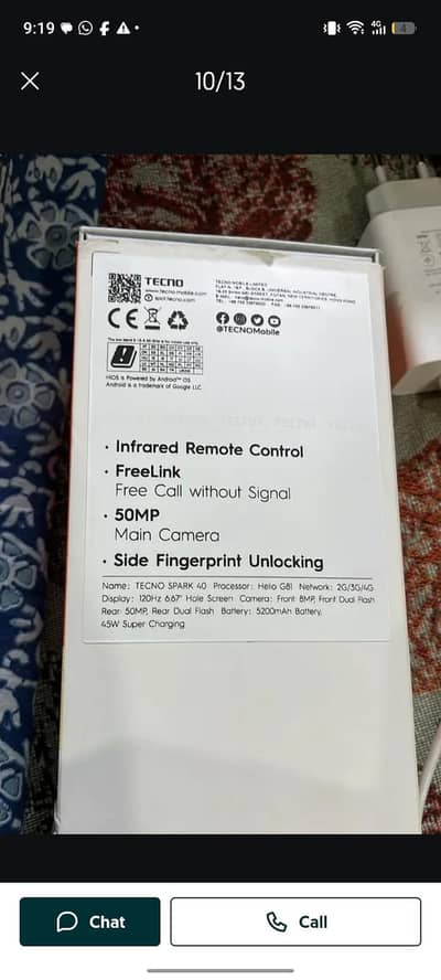 Tecno spark 40 mobile bilkul okay ha is par rabta Kara 043/43/020/6339