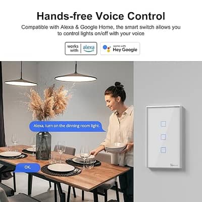 SONOFF TX WiFi Smart Wall Switches US (T2-2Gang, White)