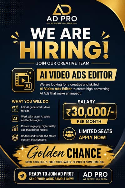 Remote Work. !! we're Are hiring Ai Editors for our Company.