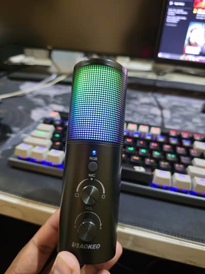 Aokeo AK9 Gaming, Streaming & Podcast Microphone RGB