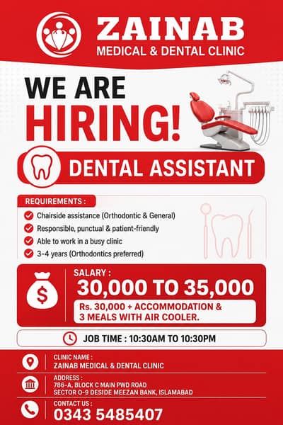 Dental Assistant Required | Urgent Hiring | Male Jobs | Jobs