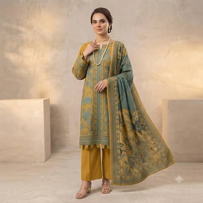 Bin S. Platinum 3-Piece Premium Digital Lawn Suit