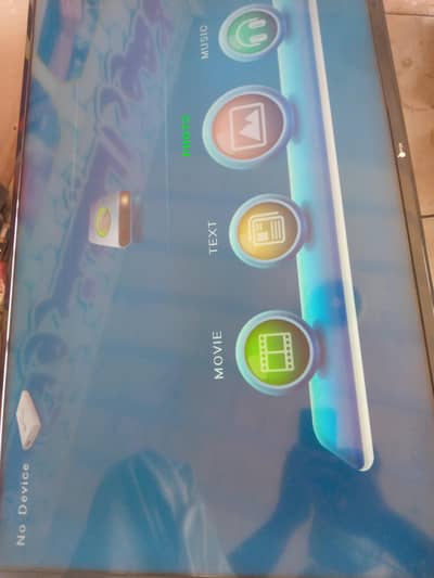 orange led t. v 40 inch