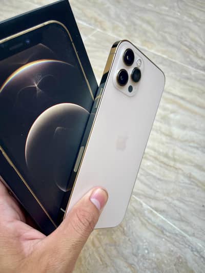 iPhone 12 Pro Max  PTA Approved Gold Color with Box