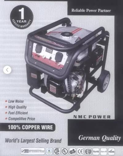 German quality gernator N. M. C power