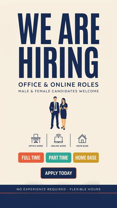  Office & Online Job Openings