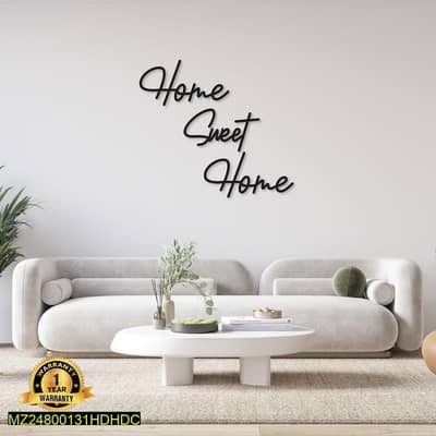 black wall art "home sweet home"