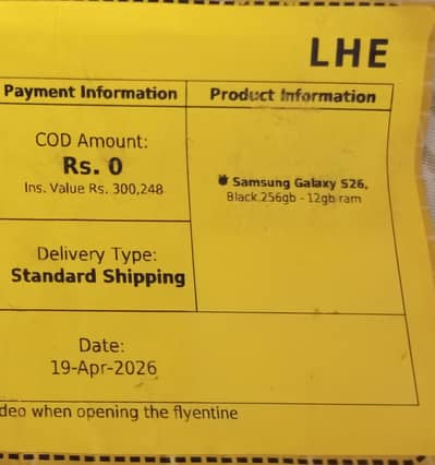 Samsung Galaxy S26 just box opened and never used