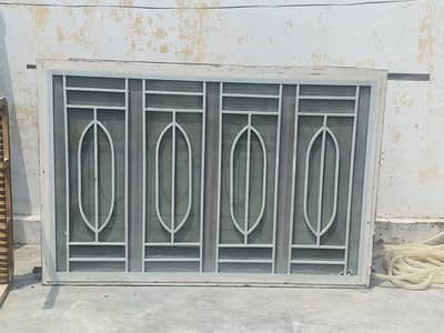 Steel Window Grill with Frame and glass– Excellent Condition 10/10