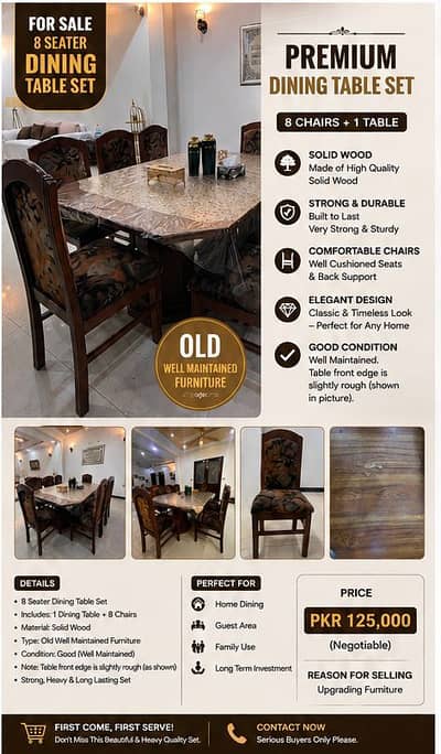 Home furniture - Dining Table - dining table with chairs - wardrobe