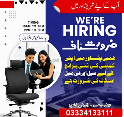 Office work male and female required