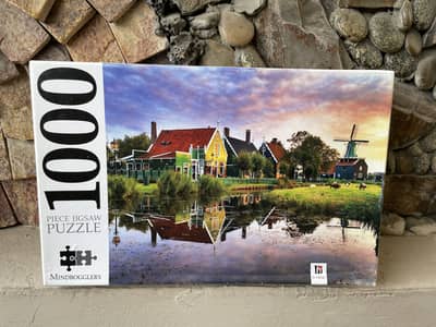Mindbogglers 1000 Piece Jigsaw Puzzle | Scenic Zaandam Holland  Barn