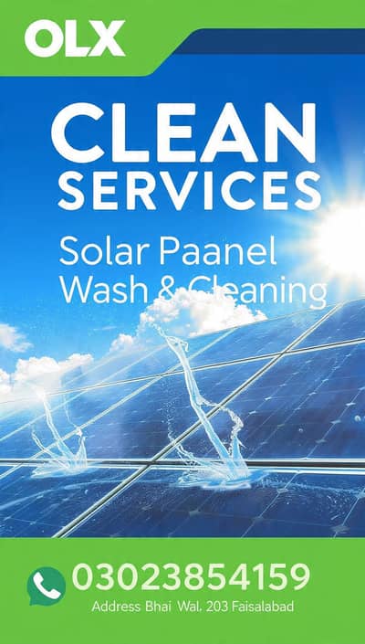 Solar panel wash and cleaning services
