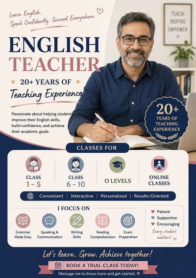 Expert online English classes.