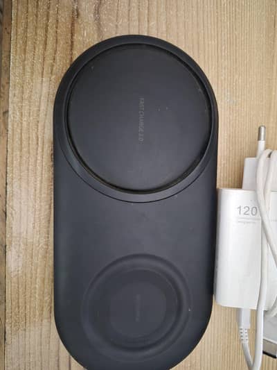 samusng 100% orignal dual wireless charger with adopter
