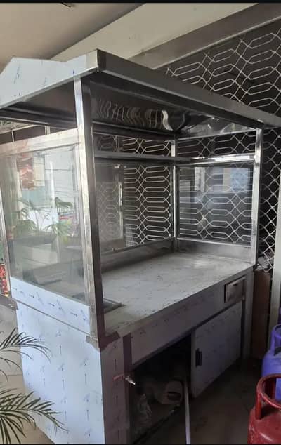 food stall fries bugr shawarma