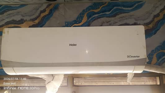 Haier ac 1.5 ton DC invater 3 year