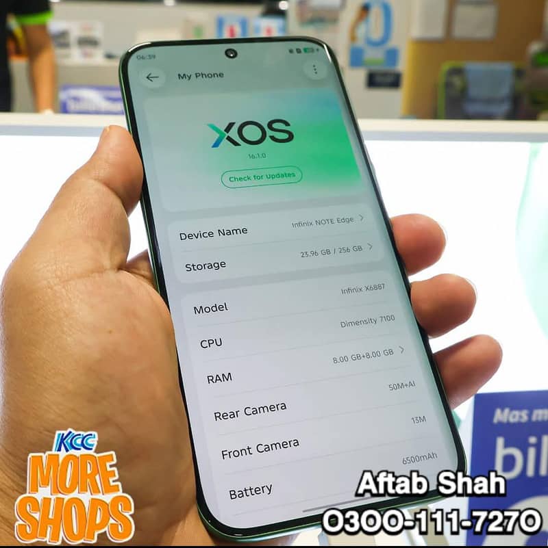 Infinix note edge 256 mobile get on installments multan O3OO-III-7270 ...
