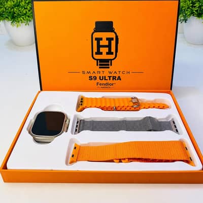 S9 Ultra Series 9 Smart watch ( 3 Straps)