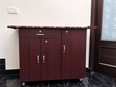 Wooden Ironing Cabinet / Press Stand