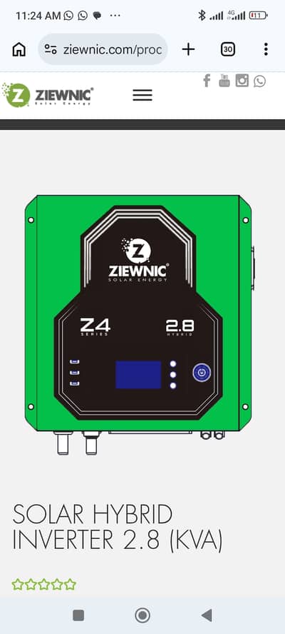Ziewnic Z4 2.8kVA (Read Ad)