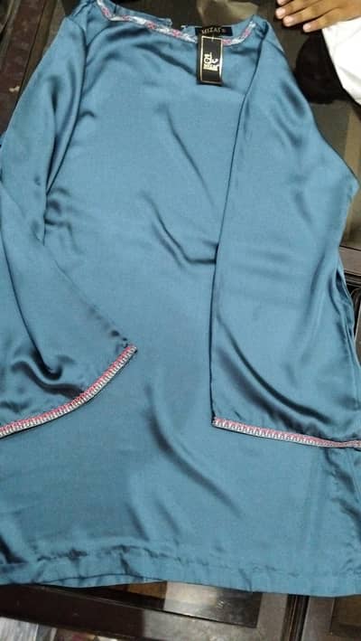 New two piece silk stitched suit