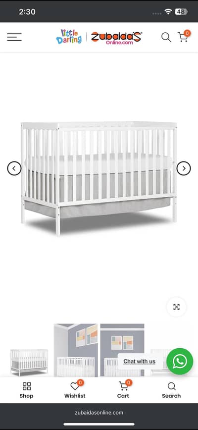 Baby Cot - 5 in 1 convertible (zubaidas)