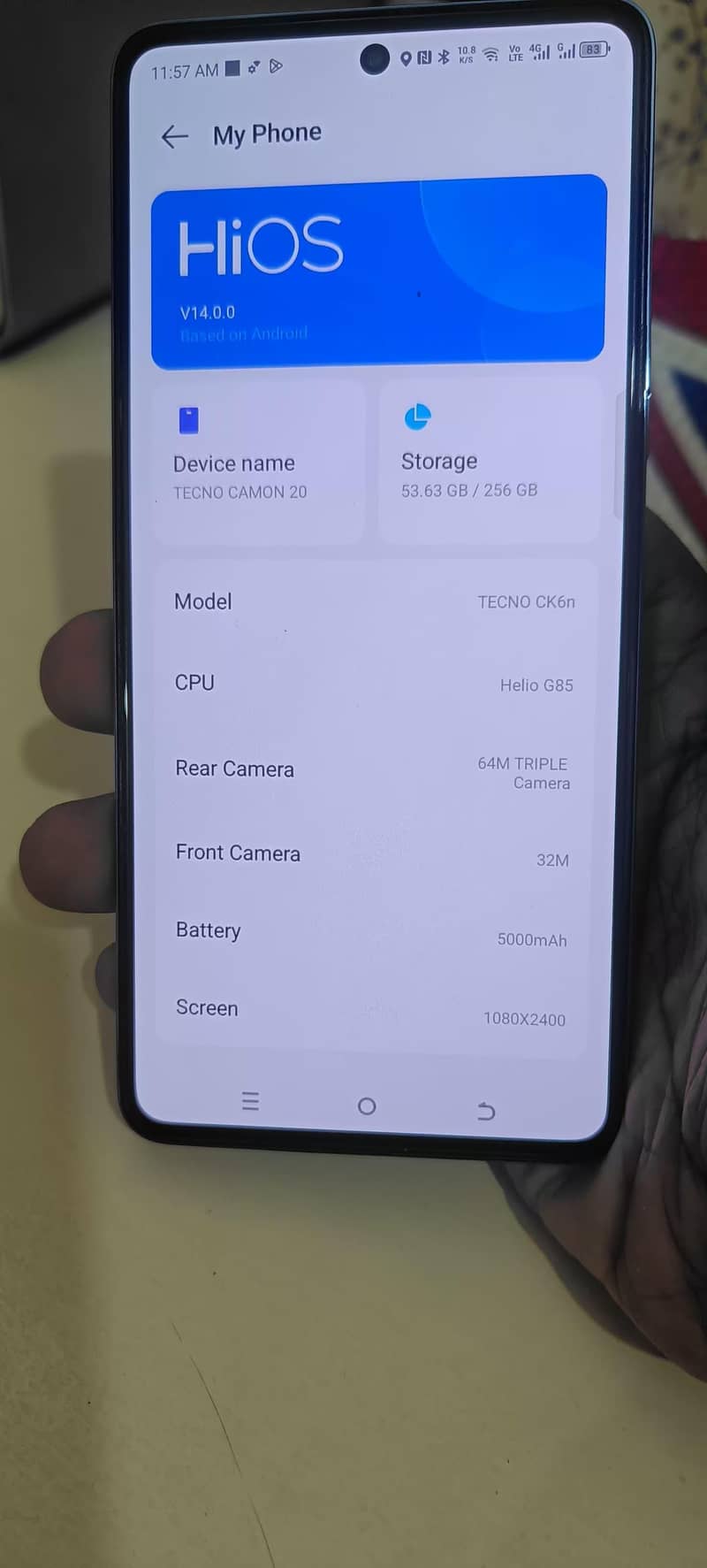 Tecno CAMON 20 7