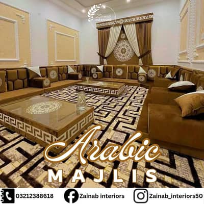 Arabic Majlis Sofa, Saudi Majlis, Hujra Bethak & L Shape Majlis Sofa