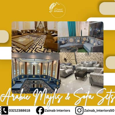 Arabic Majlis Sofa, Saudi Majlis, Hujra Bethak & L Shape Majlis Sofa