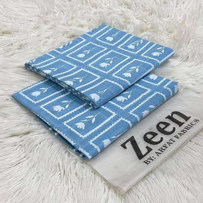  ZEEN Original Doria Lawn 2 Piece Shirt Trouser | 20+ Colors |Rs. 1999