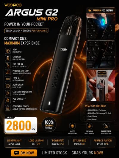 VOOPOO Argus G2 Mini Pro Original | 30W Pod Kit