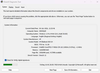 HP EliteBook 850 G4 – Silver | Core i7 7th Gen | 16GB RAM