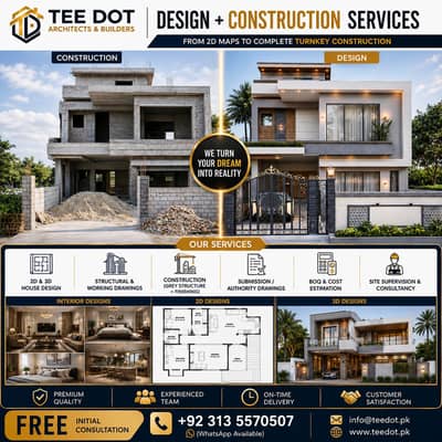 House Construction & Interior Design Services in Islamabad & Rawalpind