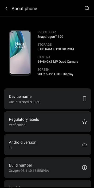 One Plus Nord N100