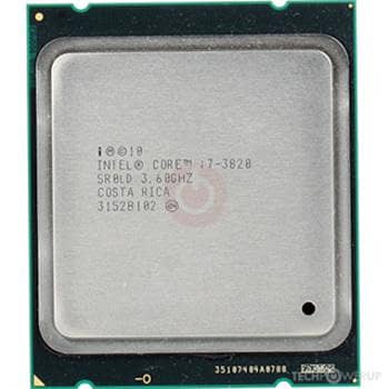 i7 3820 (3rd gen, 3.6 ghz) Processor. 4 Cores, 8 Threads