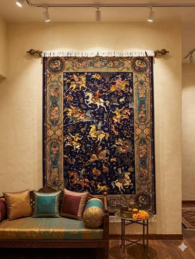 Persian qom silk replica carpets