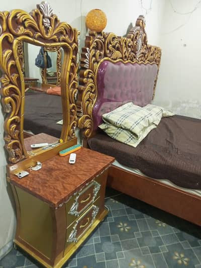 Urgent Furniture for sale in Multan without mattress