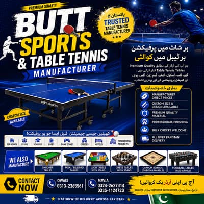 Table Tennis - Carrom - Snooker Table - Table tennis Manufacturer