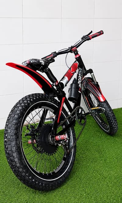 Sportive off reading fat bicycle with front real suspension