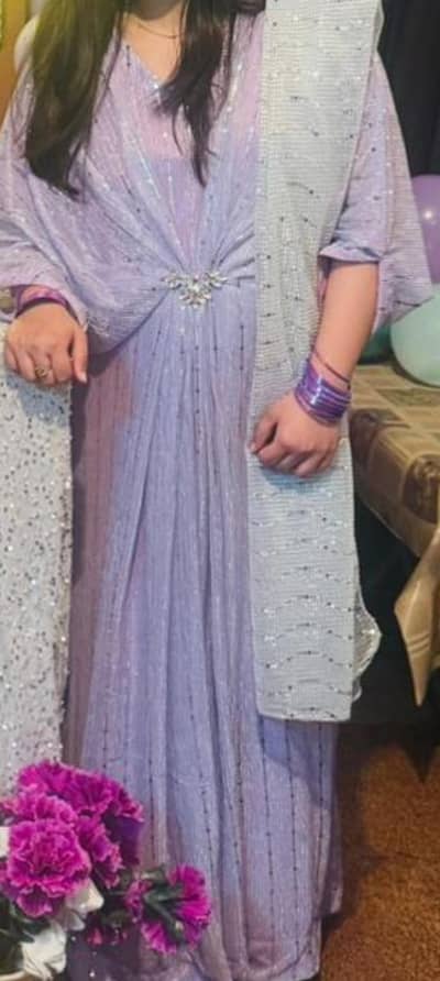 party wear kaftaan bilkul new medium size . . . purple color