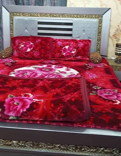 Bed ,2 side tables, Dressing table,1 sofa ,1 Almari