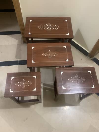 Set Of Wooden Tables
