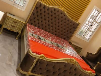 Shesham wooden bed set bed room chair