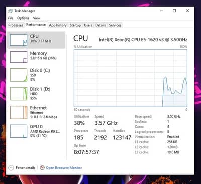 Intel Xeon Gaming Pc E5-1620 V3